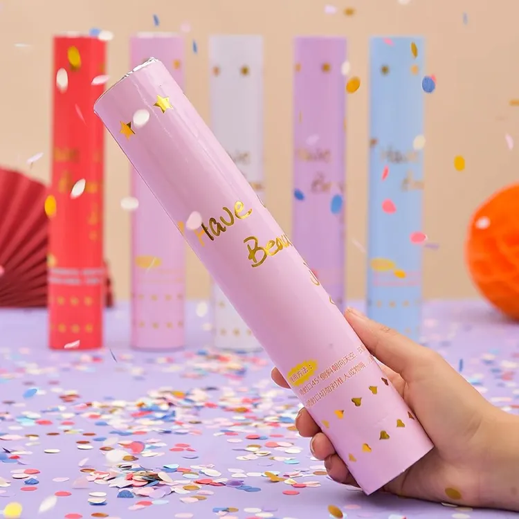 礼炮结婚礼花筒生日派对KTV酒吧毕业直播间手持礼花筒婚礼喷花筒