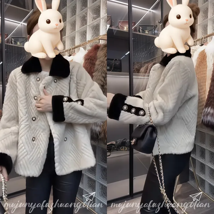 炸街网红爆款短外套2025冬季新款小个子毛绒绒小香风百搭保暖上衣