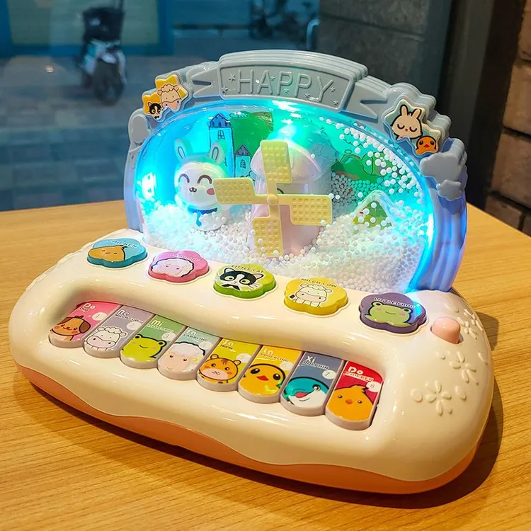 儿童音乐琴0-1-2岁婴幼儿早教益智宝宝雪花电子琴玩具6-12男女孩