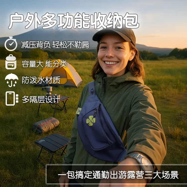 YOGOTO户外腰包多功能旅游斜挎大容量多场景使用