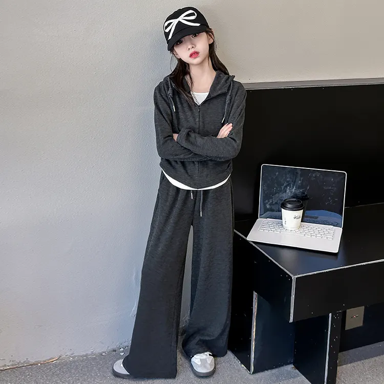 NEXTVSTO女童秋装套装2025新款洋气时髦儿童网红炸街春秋女孩大童