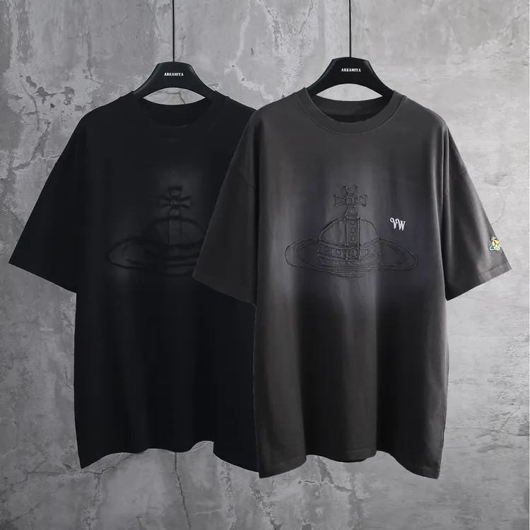 预  【好稀罕】土星刺绣宽松T恤CP046