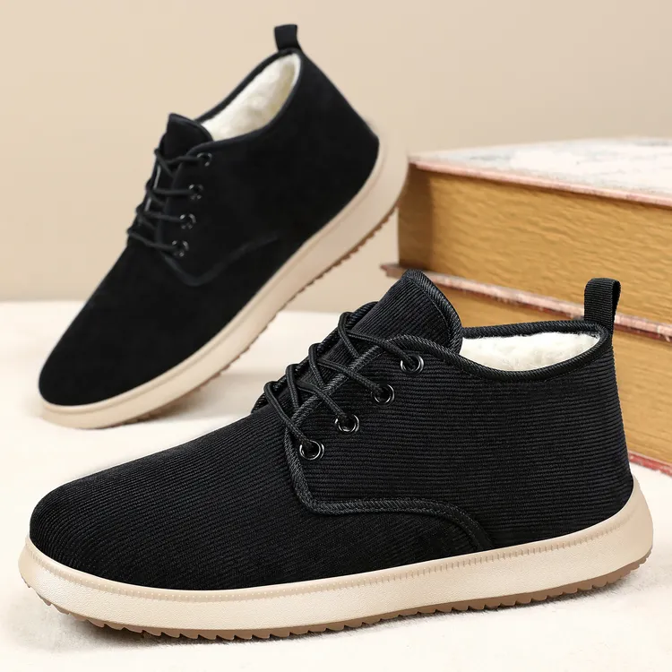 老北京布鞋加绒加棉爸爸鞋棉鞋保暖鞋加绒加厚棉鞋雪地靴老布鞋