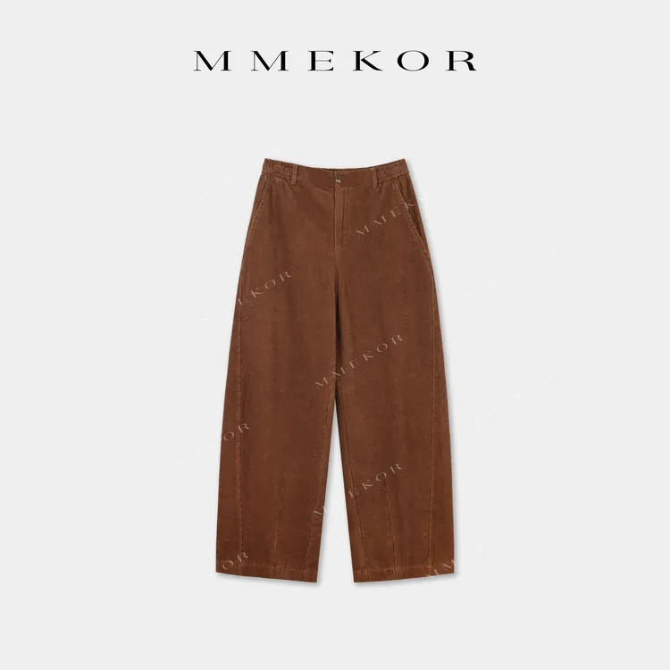 MMEKOR “胡桃裤” 2025新款秋款末日美拉德风抓绒休闲裤 50159