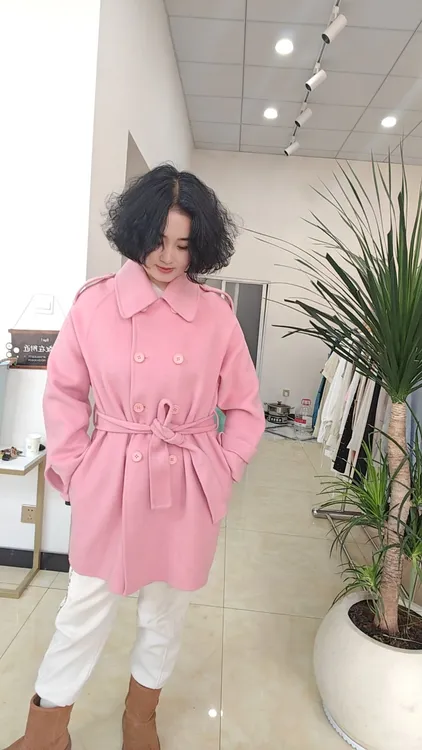 双面羊毛大衣2折清仓