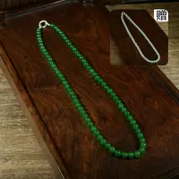 【凰一品】 稀缺果绿天花板美人链（送一条羊脂白玉项链）