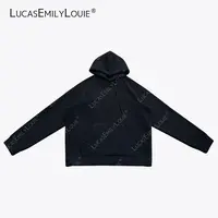 LUCASEMILYLOUIE欢姐0220连帽套头纯色摇粒绒男装卫衣2521101