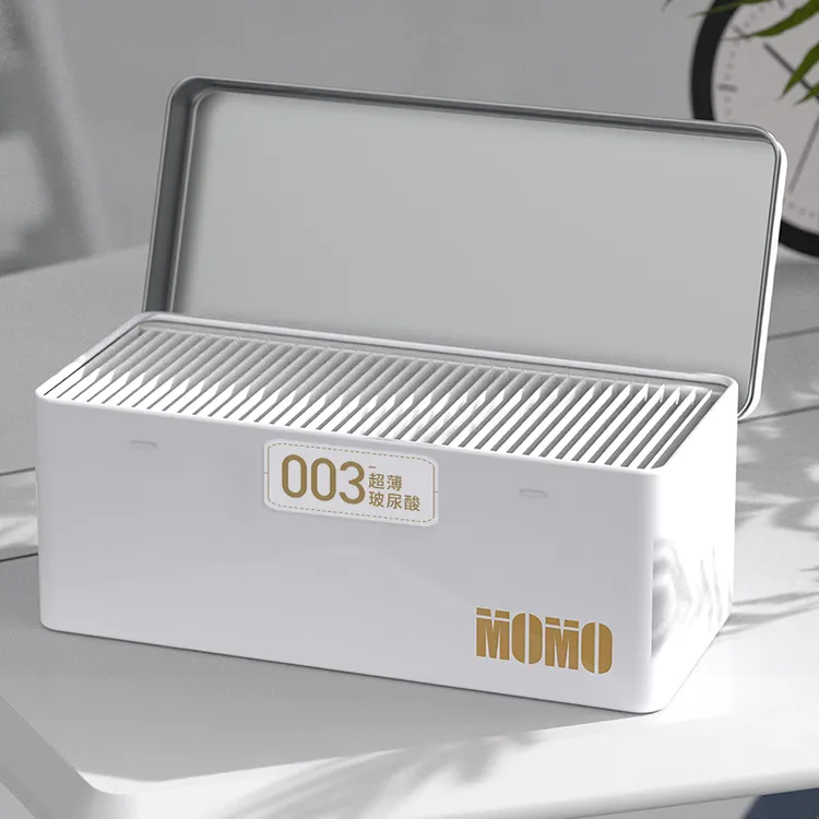 陌陌精华大白避孕套0.03超薄果味玻尿酸男用天然橡胶胶乳水润爽滑官方旗舰