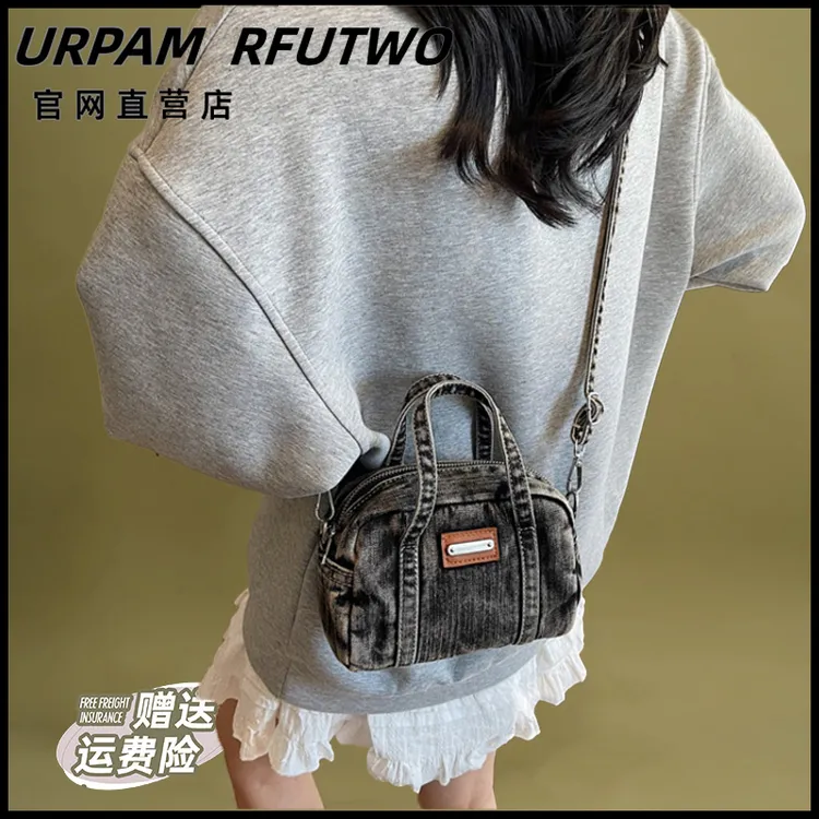 牛仔布包女夏天2025新款小众设计单肩包韩版高级感洋气手提枕头包