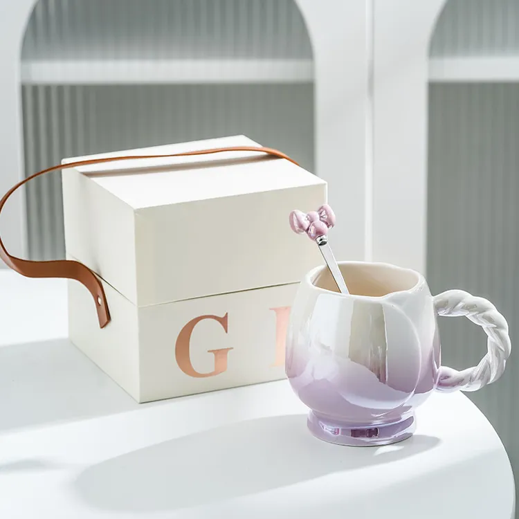 送女生生日礼物高级感郁金香杯子高颜值伴手礼品送老师教师节礼物