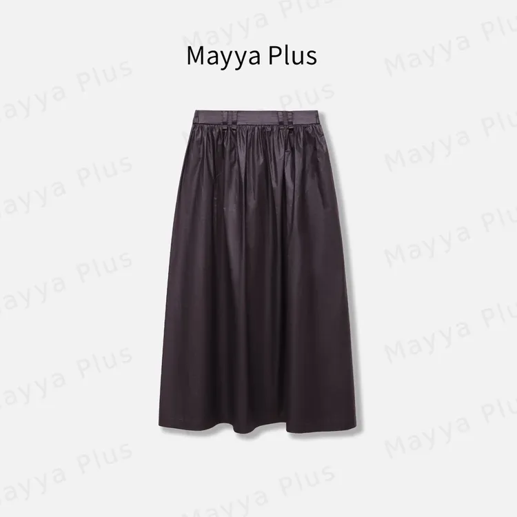 【南法裙】MayyaPlus麦芽定制秋季新款纯棉休闲A字半身裙子32536586