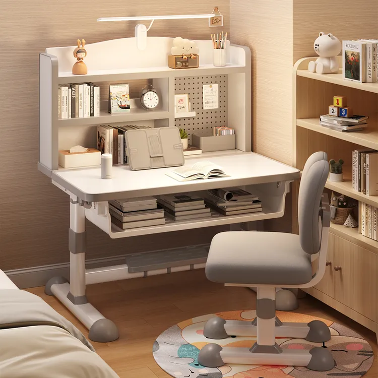 儿童学习桌家用可升降书桌中小学生写字作业桌专用课桌椅子套装