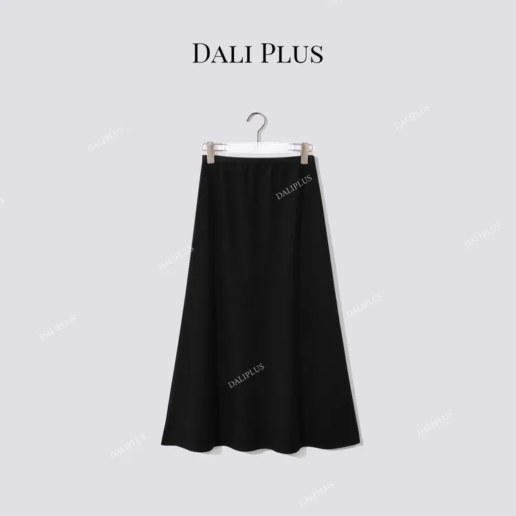 DALI PLUS“蚕丝羊绒半裙”优雅百搭通勤高腰半裙-D5CH5210