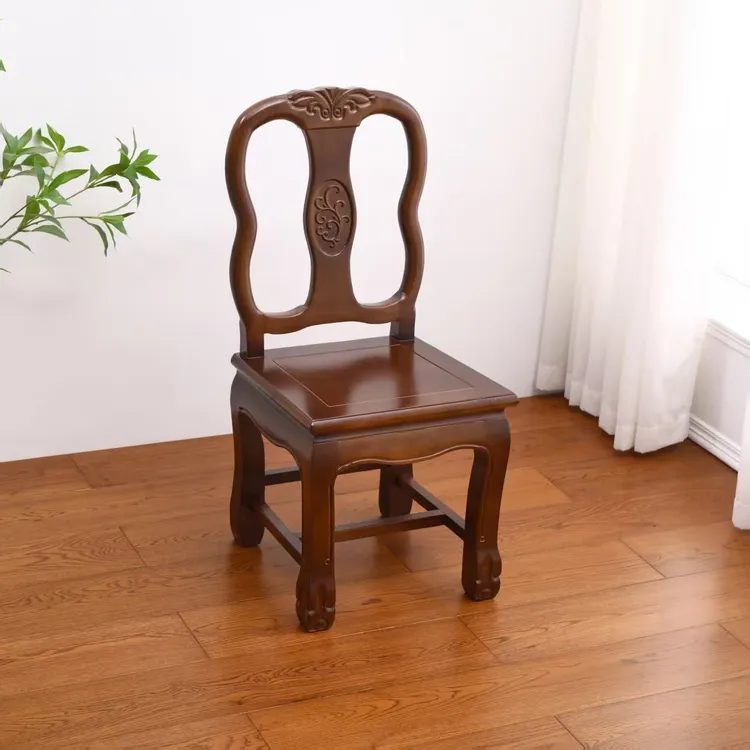 实木小椅子换鞋凳客厅茶几家用沙发结实耐用婚庆实木椅子孙板中式