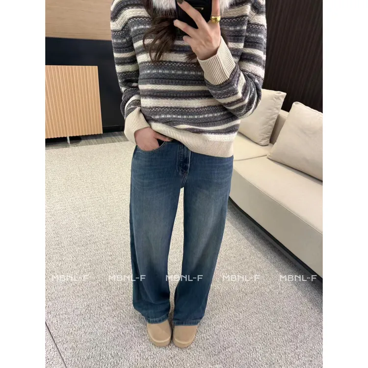 MBNL-F“酷蓝牛仔” 天丝混纺重工洗水加绒牛仔裤 秦磊XM-XKZ2511