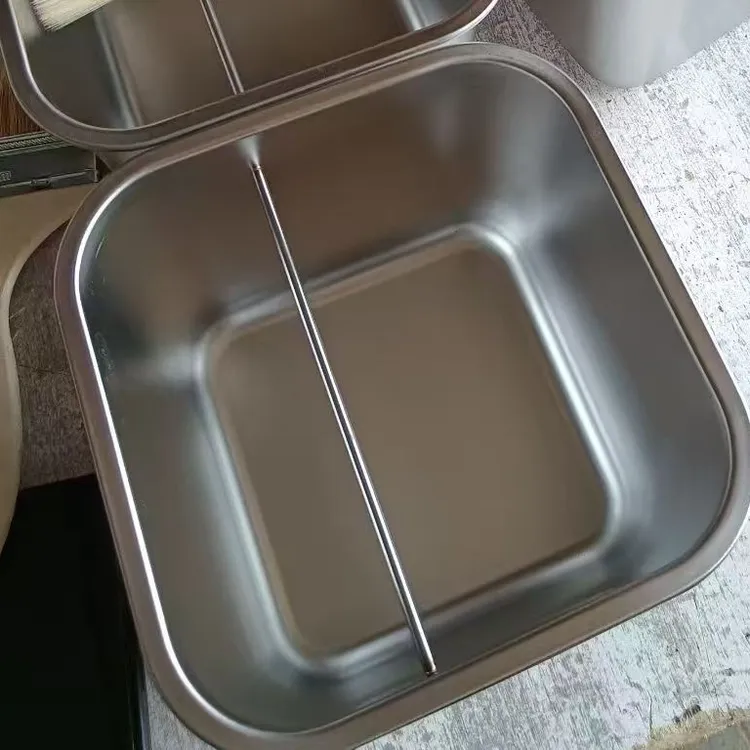 烧烤店油料缸304不锈钢正方形直径14x14高10烧烤店必备水缸烧烤炉