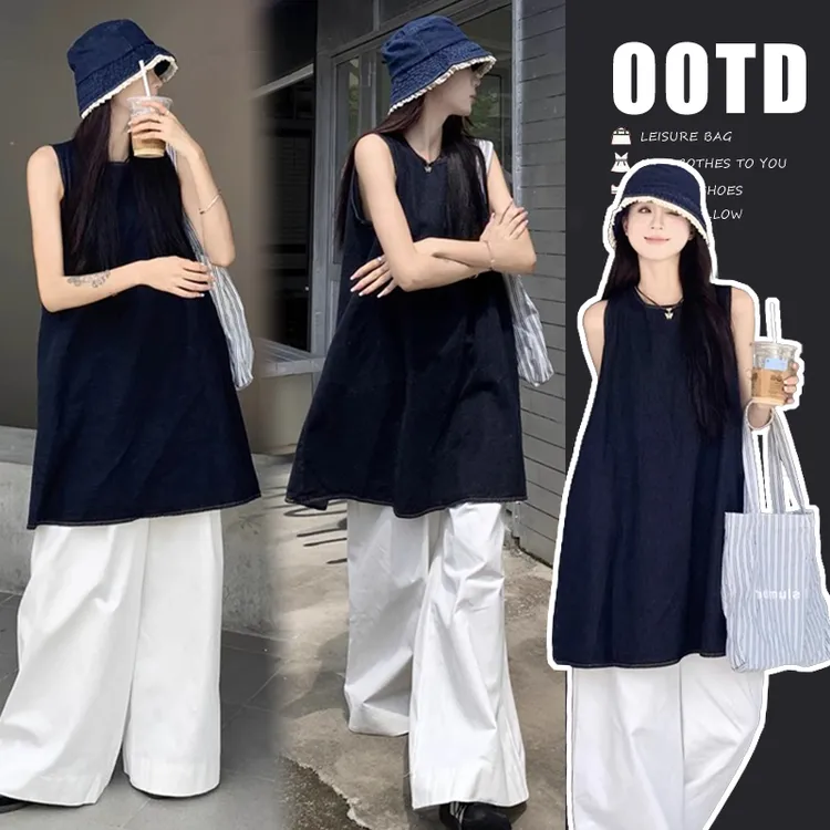 孕妇装2025夏新款潮时尚韩版高级感洋气宽松显瘦简约百搭孕妇套装