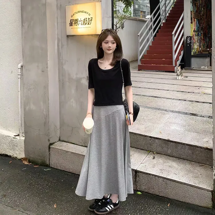 FUGUI RICH小个子【连衣裙+罩衫】两件套早秋新款法式氛围感套装