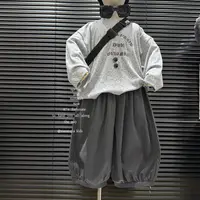 现货-小马家2025秋款新款儿童百搭纯色休闲裤D-6256韩版男女童裤