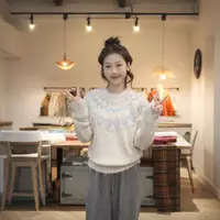 闵笑一【费岛来信】新款温柔显瘦气质甜美设计感休闲针织毛衣上衣
