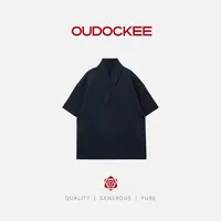 OUDOCKEE 鸥鸥【鸥货上衣】美式领巾不规则设计感廓形T恤 TACE730T