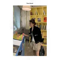 THREE GOOOD/三吉小岛杏章牛仔褶皱半身裙 SSQ241036