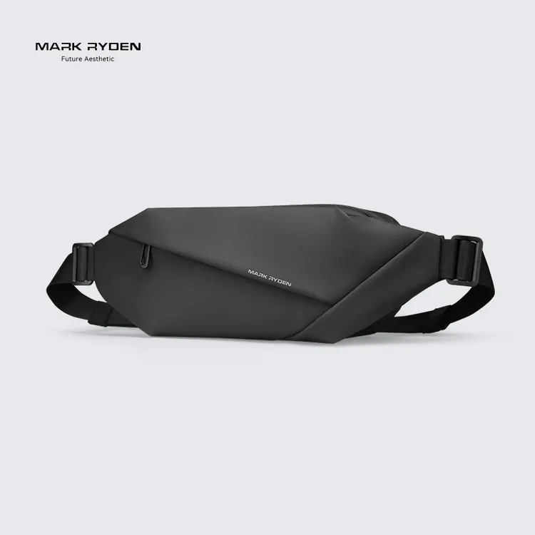 马可莱登单肩包多功能男士胸包小型男包运动机能潮牌背包手机腰包
