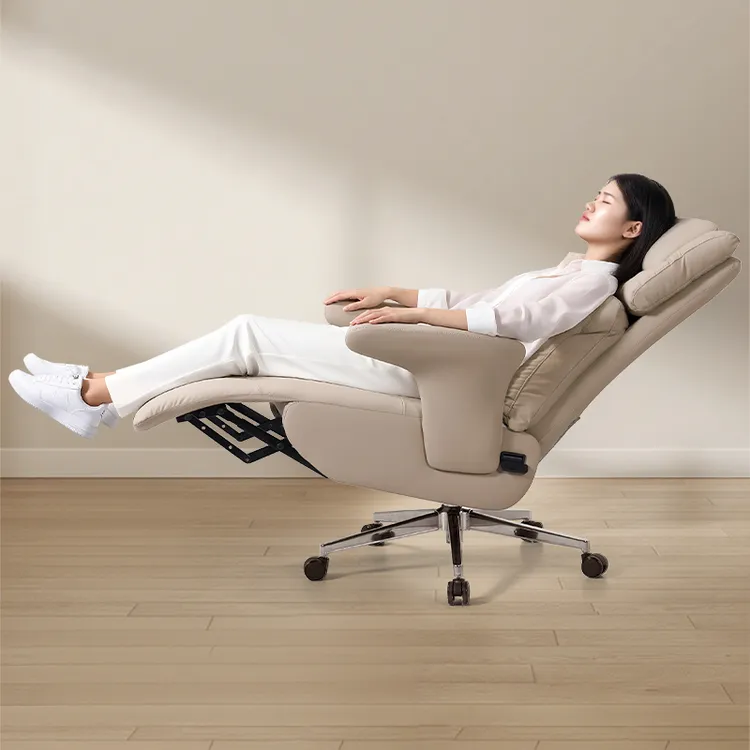 品仪真皮老板椅办公椅舒适电脑椅家用书房办公室可躺大班椅子商务
