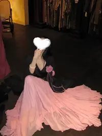 【夏之挽歌】新中式顺纡绉抽皱宽松大摆半裙女套装