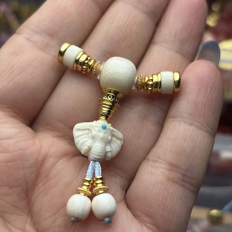 猛犸三通适配4 - 6mm串佛珠diy百搭文玩配饰