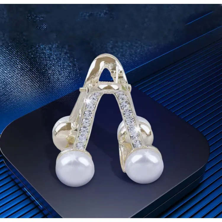 诗泊雅 新款碎发小爪夹几何V型气质优雅后脑勺半扎丸子头抓夹