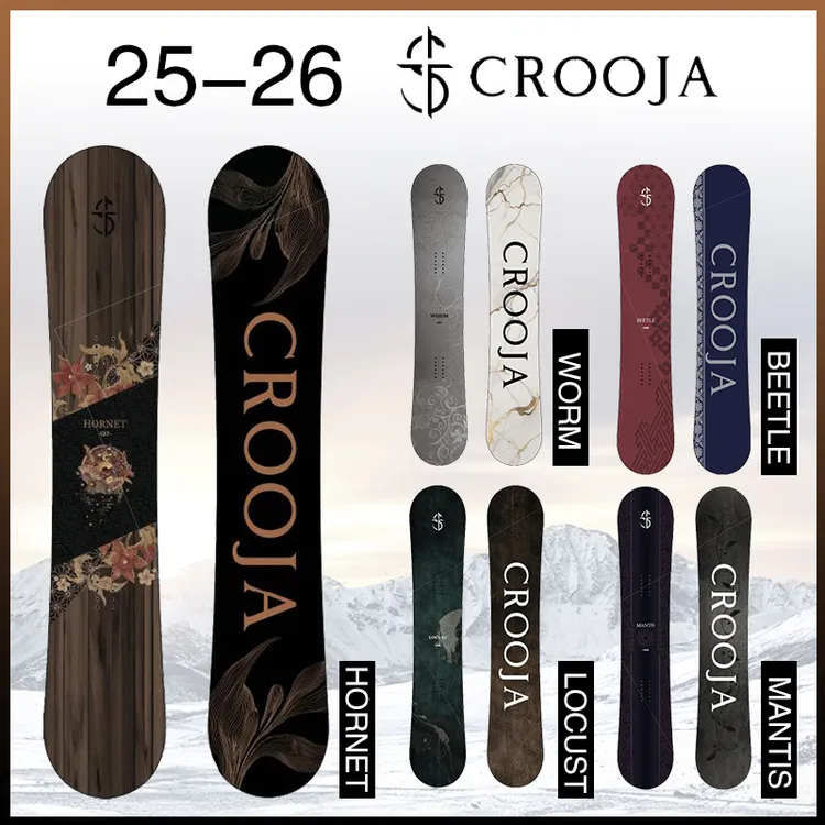 【预售】GT雪具25/26款CROOJA平花板滑雪板单板装备雪具自由式