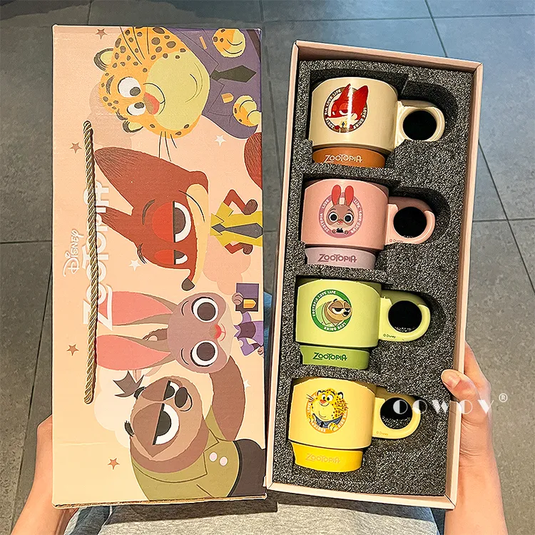 疯狂动物*城马克杯朱迪尼克水杯高颜值陶瓷咖啡杯情侣生日伴手礼