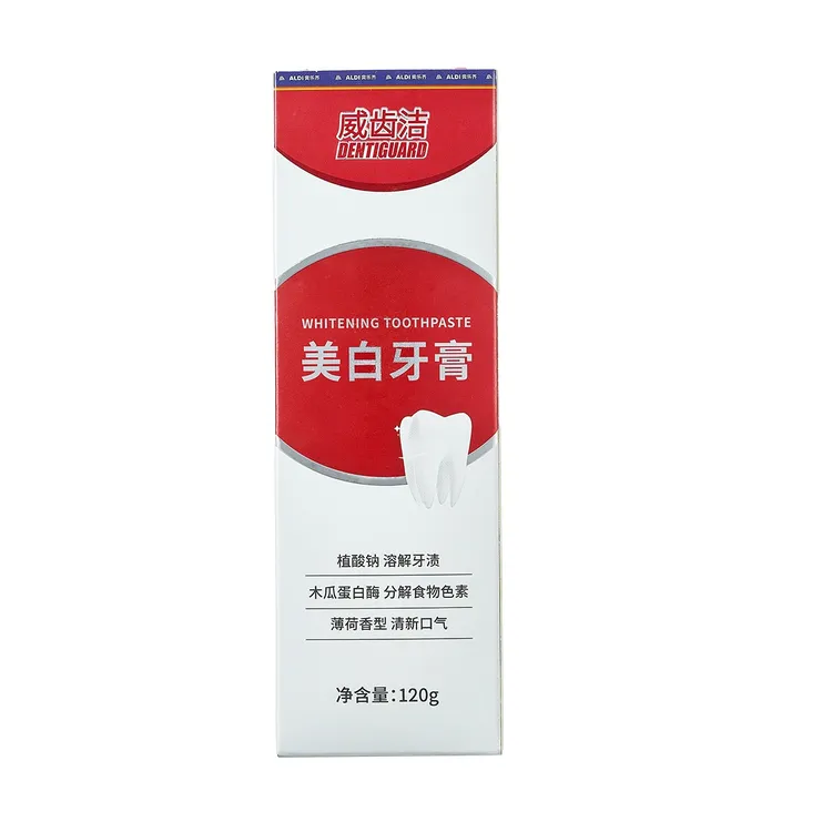 奥乐齐 威齿洁 美白牙膏 薄荷香型清新口气120g