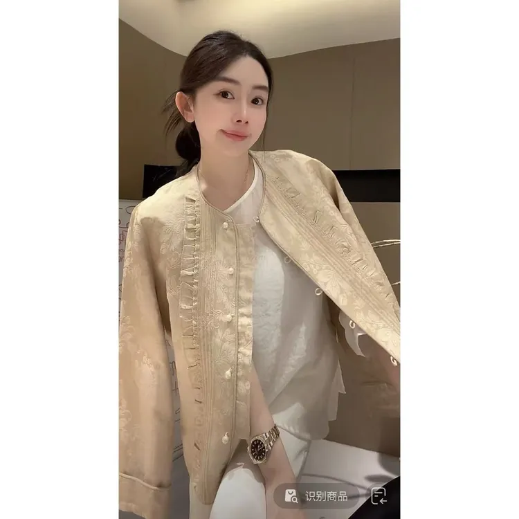 ZHUIMU.【意气风发】新中式国风时尚气质百搭提花上衣ZM8092