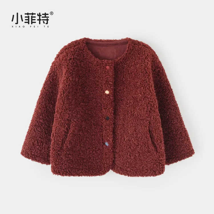 小菲特童装女童外套小女孩新款冬装加厚保暖小香风外套BGYD56380