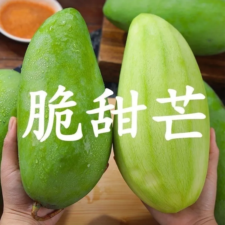 越南进口甜心芒脆甜芒生吃脆甜青芒熟吃软甜批发新鲜水果大青芒