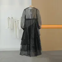【半价q仓-唐长老自营】货号H0720女装新款轻薄简约连衣裙HBL