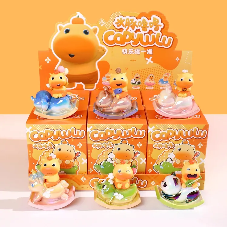 正版水豚噜噜毛绒玩偶挂件学生书包包钥匙扣周边挂饰男女礼物