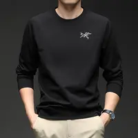 【奥特莱斯】刺绣正品鸟家男士长袖打底商务休闲圆领T恤秋季百搭T恤