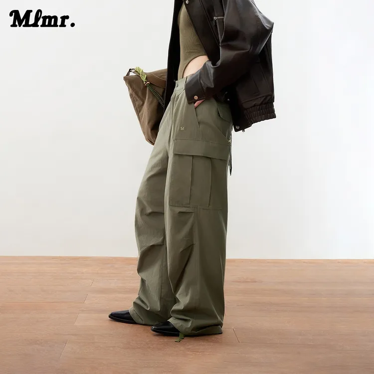 MLMR秋季新款工装伞兵裤廓形穿搭舒适潮流弯刀西裤男女M25314001