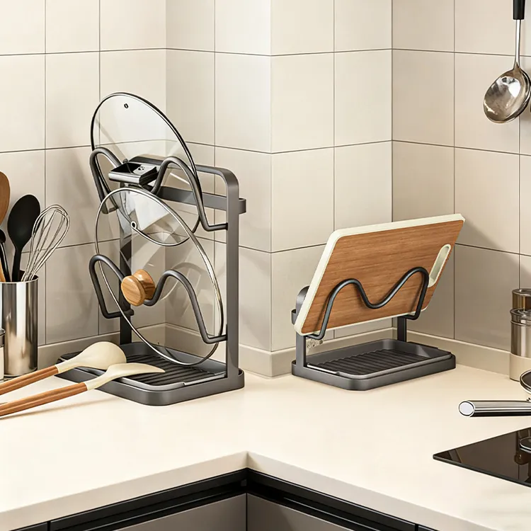 2025新款厨房置物架爆款网红锅盖架置物架多层收纳架厨房必备工具