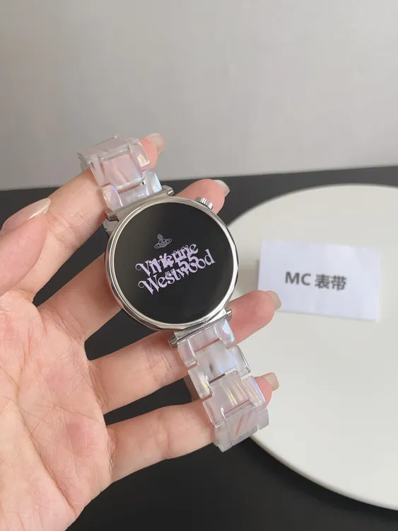 MC适用华为gt6手表gt5gt4树脂小米手表S4等表带极光贝母送调节器