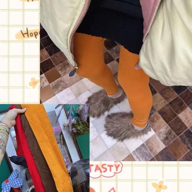 秀款裤袜羊毛混纺针织打底裤平纹连裤袜显瘦