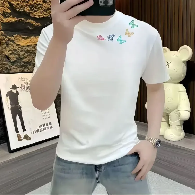 夏季高级感男短袖爆款潮牌男女运力t恤新款时尚潮流百搭休闲男装