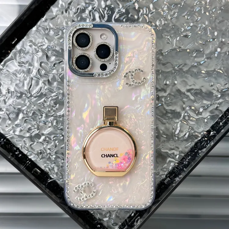 贝壳纹支架款适用苹果16promax手机壳全包边高级感iPhone15防摔14