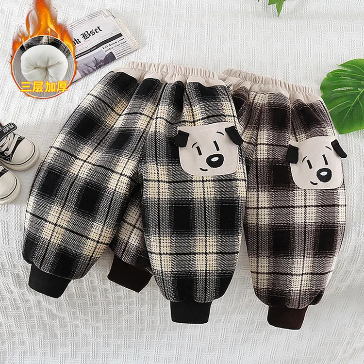 一条过冬宝宝棉裤加绒加厚冬款男童裤子冬季女童保暖裤外穿超厚