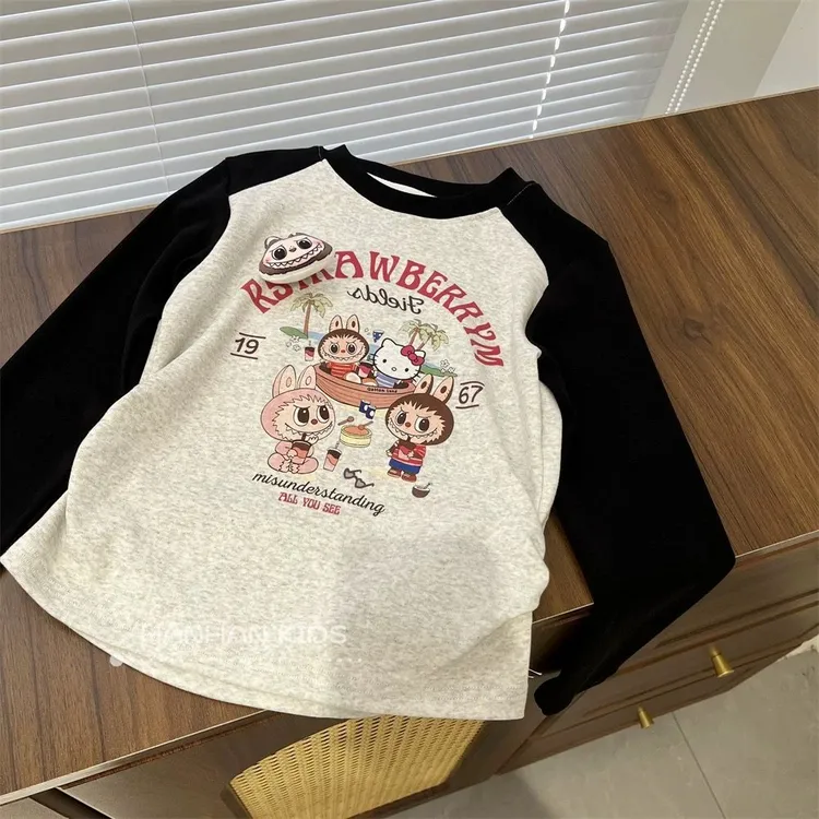 【秋上新】女童打底衫春秋新款儿童长袖t恤宝宝小女孩洋气秋季上衣
