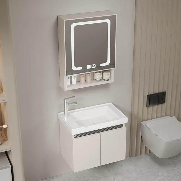 卫生间小户型窄边蜂窝铝浴室柜系列浴室柜组合陶瓷洗手盆洗簌台