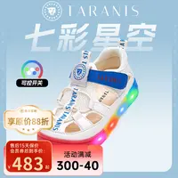 【七彩星空】泰兰尼斯宝宝闪灯凉鞋夏季防滑男童学步鞋T07T5B7561